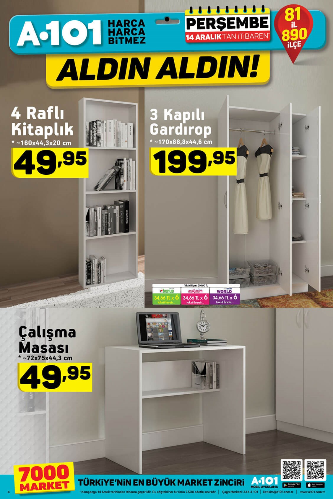 A101 14 Aralık Kataloğu A101 14 Aralık Kataloğu
