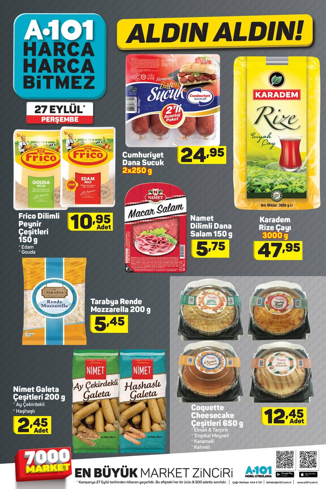 A101 27 Eylül Kataloğu – Pınar Tost Peyniri A101 27 Eylül Kataloğu – Pınar Tost Peyniri
